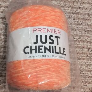 Premier Just Chenille Yarn - Orange Sherbet